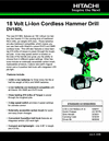 DV18DL Hammer Drill